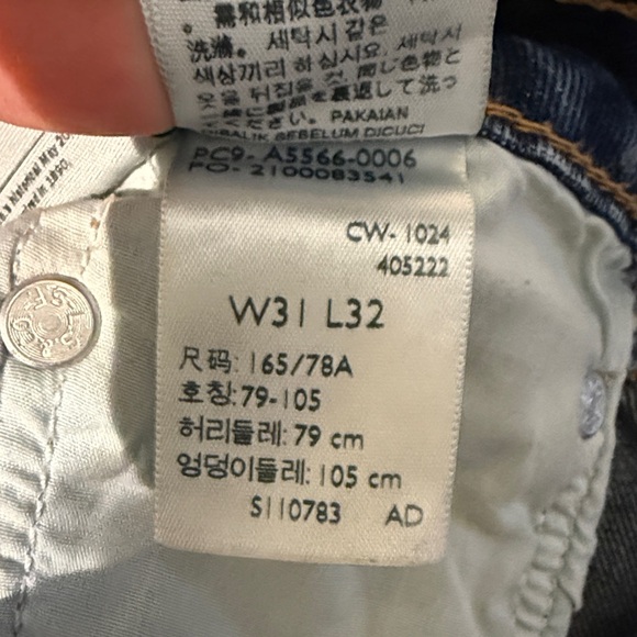 Levi’s Premium Classic Blue Jeans - Low Loose Ample Bas - 31W x 32L - Picture 8 of 8